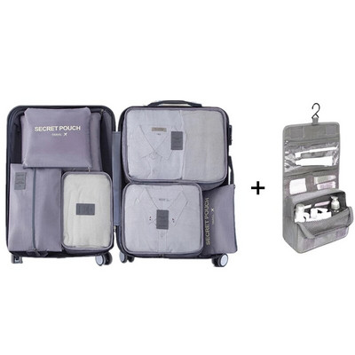 Utazási tárolótáskák ruhákhoz Alsónemű Cipők Bőrönd Szervező Nagy kapacitású Utazási Tároló Csomagolás Kocka Poggyász Rendezett Tasak