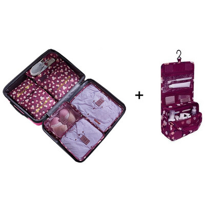 Utazási tárolótáskák ruhákhoz Alsónemű Cipők Bőrönd Szervező Nagy kapacitású Utazási Tároló Csomagolás Kocka Poggyász Rendezett Tasak