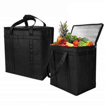 1/2 опаковки изолирана многократна чанта за съхранение на хранителни стоки Алуминиево фолио Чанта за доставка на храна Еко пазарска чанта Чанта за хранителни стоки