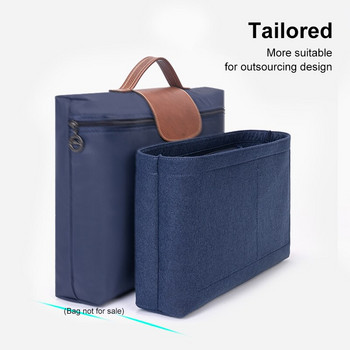 Organizer For Longchamp Club Designer Briefcase Insert bag luxury Women Felt Linner Travel with Ipad Pouch Handbag Innerpurse