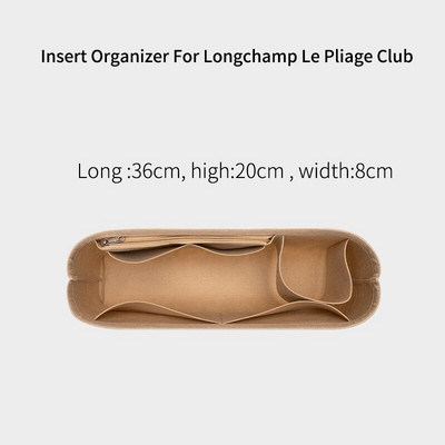 Szervező Longchamp Club Designer aktatáska betétes táska luxus női filc utazási bélés Ipad tokkal kézitáska belső pénztárca