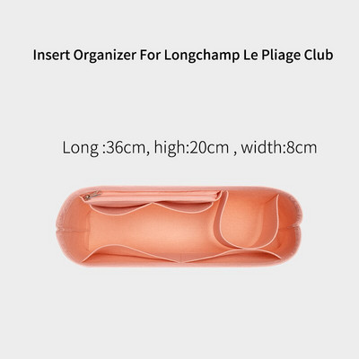 Szervező Longchamp Club Designer aktatáska betétes táska luxus női filc utazási bélés Ipad tokkal kézitáska belső pénztárca