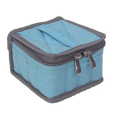 16 nyílású, 10 ml-es 15 ml-es esszenciális olajtartó tárolótáska a DoTERRA Young Living Oil utazáshoz, kényelmes illóolajtartó tok, cipzáras zár