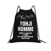 Yohji Yamamoto Pool Om Pour Homme, personalizované plavecké tašky so sťahovacou šnúrkou a logom