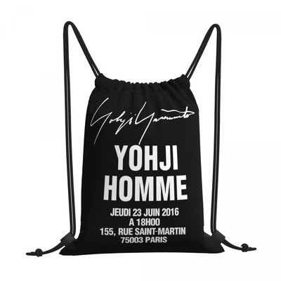 Yohji Yamamoto Pool Om Pour Homme, personalizované plavecké tašky so sťahovacou šnúrkou a logom