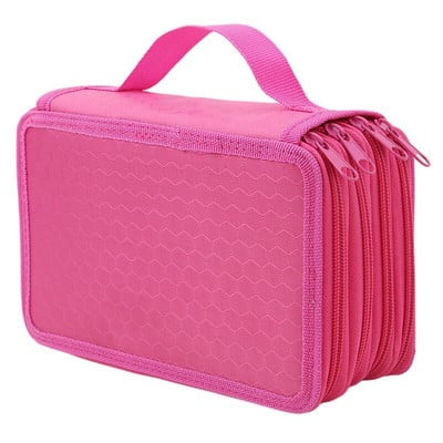 72 lyuk, 4 rétegű, praktikus PU bőr tároló tok Iskolai kellékek Nagy kapacitású tolltáska tanulói ajándék művészeti kellékekhez