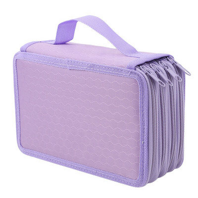 72 lyuk, 4 rétegű, praktikus PU bőr tároló tok Iskolai kellékek Nagy kapacitású tolltáska tanulói ajándék művészeti kellékekhez