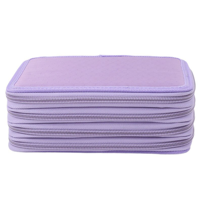 72 lyuk, 4 rétegű, praktikus PU bőr tároló tok Iskolai kellékek Nagy kapacitású tolltáska tanulói ajándék művészeti kellékekhez