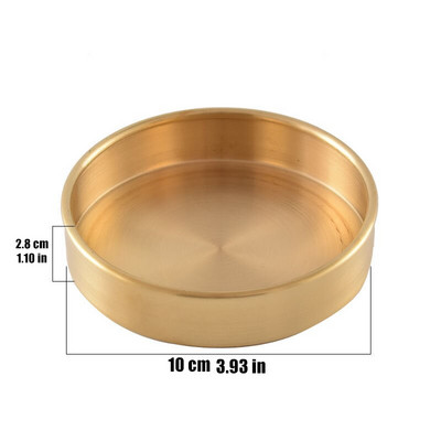 Farfurie Manza de cupru budism Lustruire de bun augur Din alamă tibetană Farfurie Tantra Tavă de închinare budistă Desktop Cadou pentru acasă Decorativ
