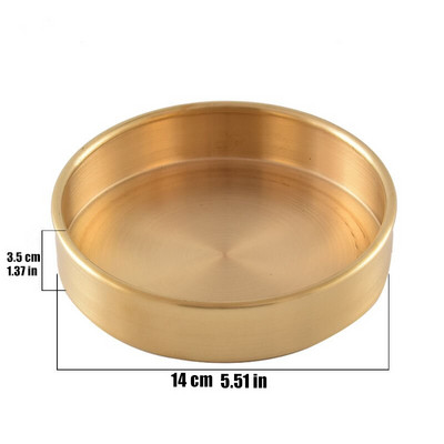 Farfurie Manza de cupru budism Lustruire de bun augur Din alamă tibetană Farfurie Tantra Tavă de închinare budistă Desktop Cadou pentru acasă Decorativ