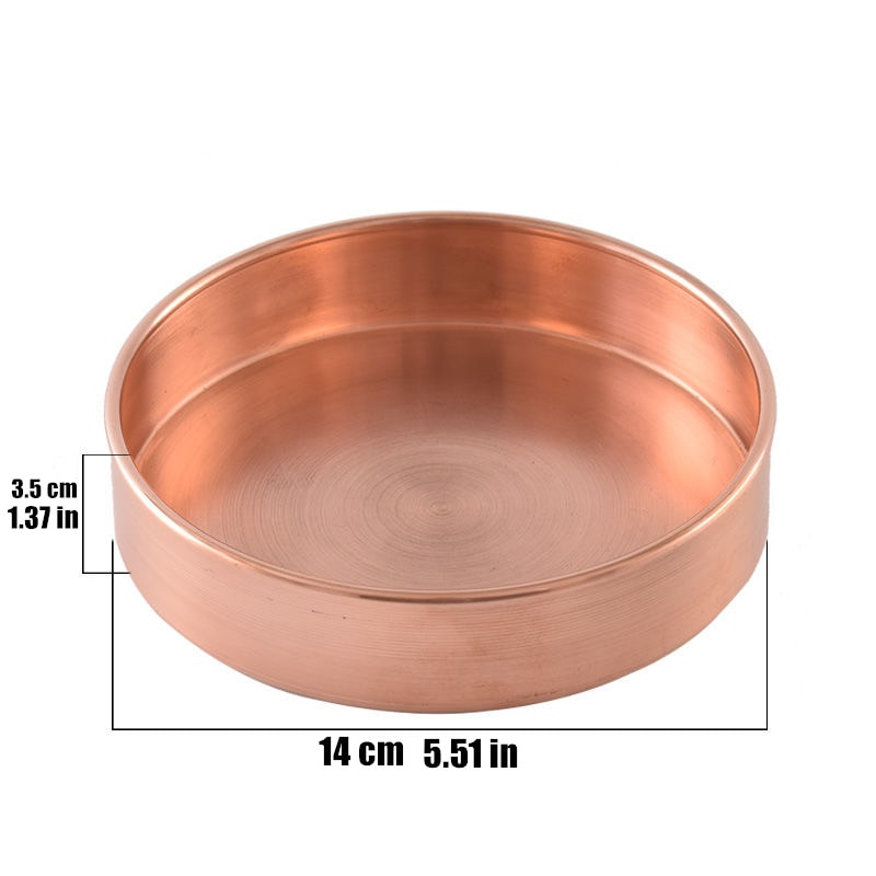 Farfurie Manza de cupru budism Lustruire de bun augur Din alamă tibetană Farfurie Tantra Tavă de închinare budistă Desktop Cadou pentru acasă Decorativ