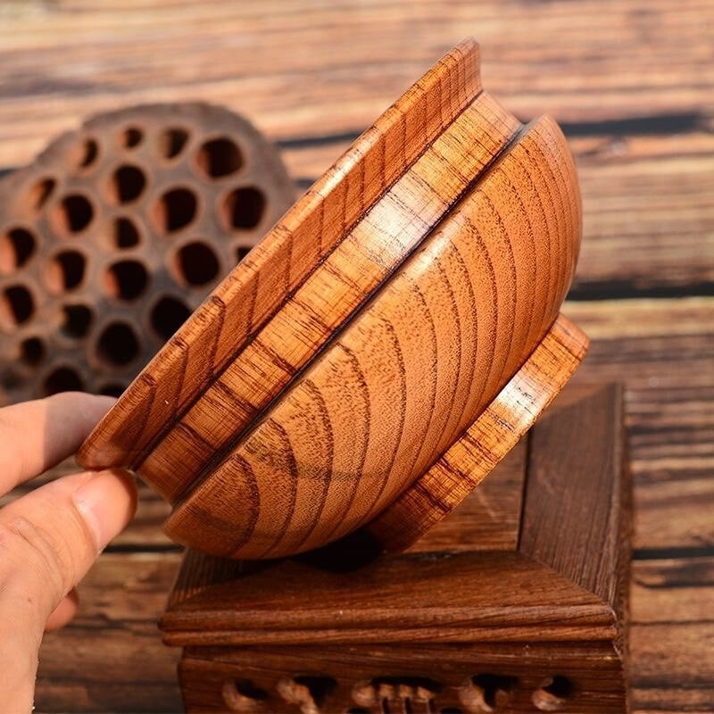 Rudas Tibeto ghi dubuo masyvo medžio masyvo tantrinės arbatos puodelis didelio dydžio 12cm Herders Retro budistinio maisto dubuo Dovanų namų apyvokos dekoratyvumas