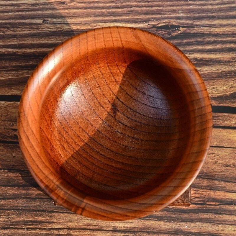 Rudas Tibeto ghi dubuo masyvo medžio masyvo tantrinės arbatos puodelis didelio dydžio 12cm Herders Retro budistinio maisto dubuo Dovanų namų apyvokos dekoratyvumas