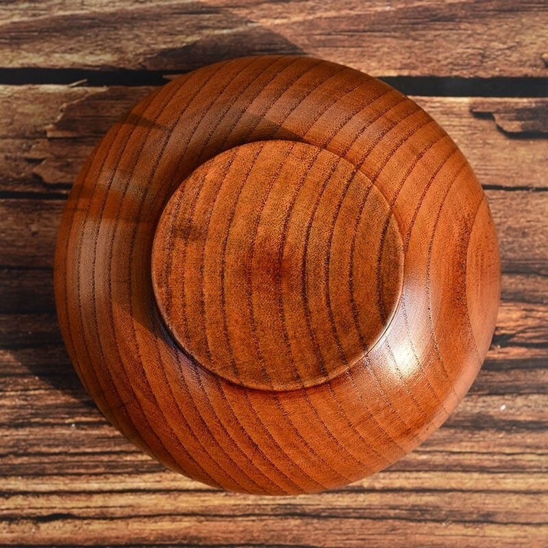 Rudas Tibeto ghi dubuo masyvo medžio masyvo tantrinės arbatos puodelis didelio dydžio 12cm Herders Retro budistinio maisto dubuo Dovanų namų apyvokos dekoratyvumas