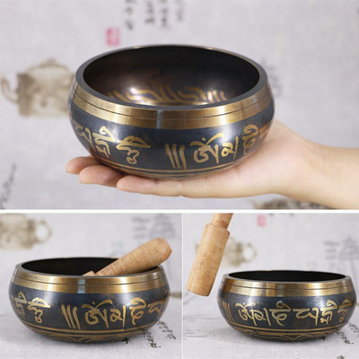 Tibetan Chime Singing Bowl Striker Χειροποίητο Buddha Yoga Meditation Sound Yoga Meditation Healing Copper Singing Bowl