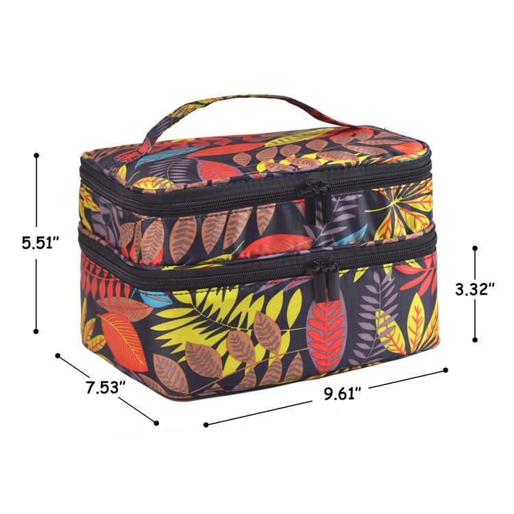 30Bottles eterinio aliejaus nešiojimo krepšys, nešiojamasis kelioninis dvisluoksnis nagų lakas, kosmetikos laikymo kvepalai lūpų dažai, odos priežiūros organizatorius