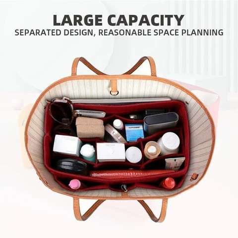 Veltinio rankinės įdėklas.