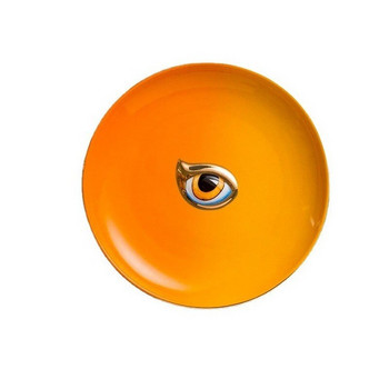 6-инчова керамична декоративна чиния Цветни очи Съхранение на бижута Порцеланова тава Настолни тави за съхранение Декоративни