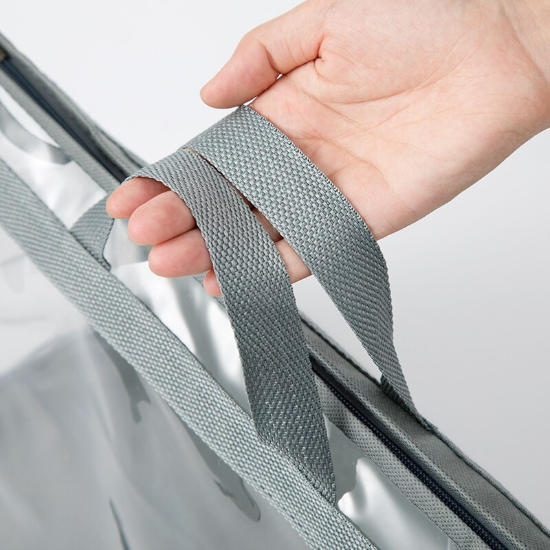 Női táska Rendszerező táska Otthoni kellékek Necessaire függő szekrény Szekrény hálószoba rendszerező átlátszó pvc fogantyú Cipzáras táskák