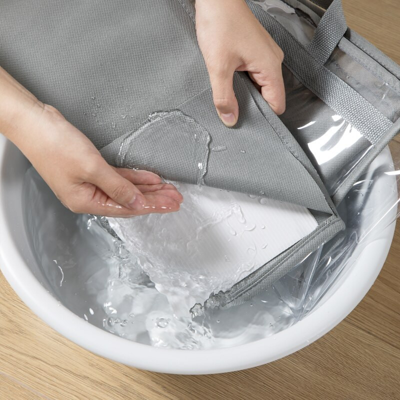 Női táska Rendszerező táska Otthoni kellékek Necessaire függő szekrény Szekrény hálószoba rendszerező átlátszó pvc fogantyú Cipzáras táskák