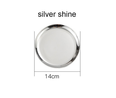 Farfurii Tavă rotundă îngroșată din oțel inoxidabil Farfurie pentru prăjituri cu fructe Vase cu oase Tavi pentru decorare grătar Veselă de bucătărie de uz casnic