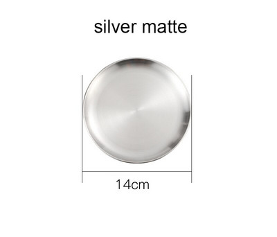 Farfurii Tavă rotundă îngroșată din oțel inoxidabil Farfurie pentru prăjituri cu fructe Vase cu oase Tavi pentru decorare grătar Veselă de bucătărie de uz casnic