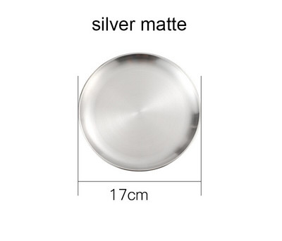 Farfurii Tavă rotundă îngroșată din oțel inoxidabil Farfurie pentru prăjituri cu fructe Vase cu oase Tavi pentru decorare grătar Veselă de bucătărie de uz casnic