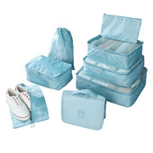 Органайзер за куфар Комплект чанти Комплект от 8 органайзера за багаж за пътуване Опаковъчни кубчета Дамски органайзери за опаковане за пътуване Комплект за
