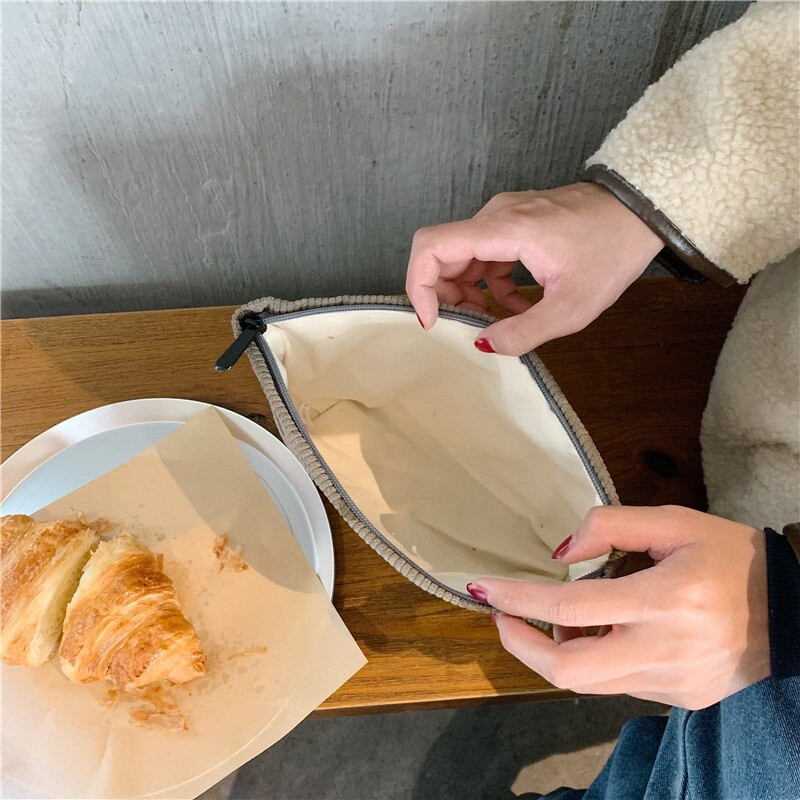 Moteriškas velvetinis kosmetikos krepšys Moteriškos rankinės Smiley Polka Dot rankinės Organizatorius Sandėliavimo makiažo krepšys Mergaičių pieštukų dėklas Krepšiai