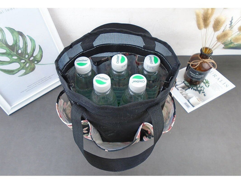 2021, geantă nouă de depozitare pentru plajă pentru înot, de mare capacitate, pentru sport în aer liber, geantă pliabilă cu plasă de înot, îmbrăcăminte, jucărie, geantă de depozitare pentru prosoape