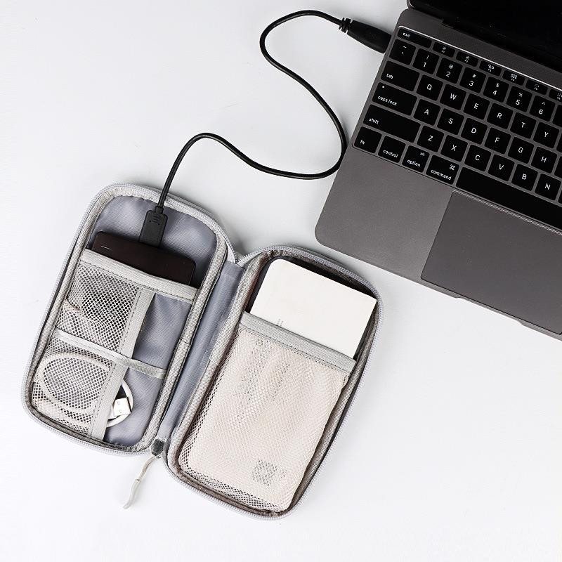 Mini prenosná digitálna úložná taška, nabíjací kábel pre Bluetooth slúchadlá, ochranná taška na kľúče s U diskom, multifunkčné vrecko na príručnú batožinu