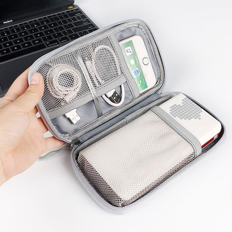 Mini prenosná digitálna úložná taška, nabíjací kábel pre Bluetooth slúchadlá, ochranná taška na kľúče s U diskom, multifunkčné vrecko na príručnú batožinu