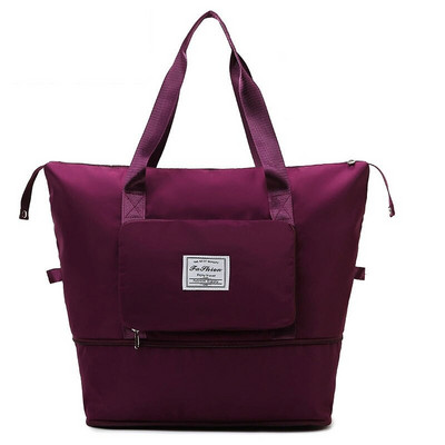 Geantă de călătorie Organizator de bagaje pliabil de mare capacitate Geantă de voiaj pentru femei, geantă portabilă de umăr, Organizator de călătorie