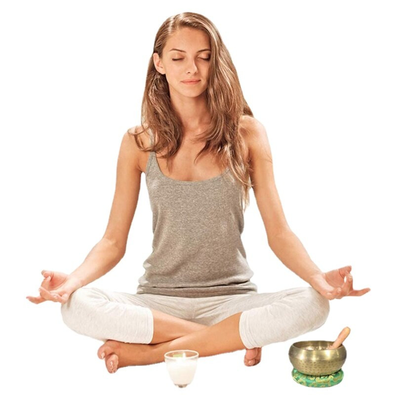 Nepálska tibetská budhistická misa, ručne vyrobená sada spievajúcich misiek, vankúš, kladivo, úložné vrecko na meditáciu, spievajúca misa na meditáciu, zvuková misa