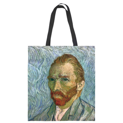 Van Gogh Art Olejomaľba Úložná nákupná taška Grafická roztomilá unisex plátno Cestovný organizér Módne tašky cez rameno pre nakupujúcich
