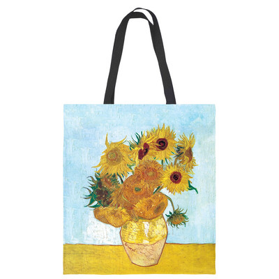 Van Gogh Art Olejomaľba Úložná nákupná taška Grafická roztomilá unisex plátno Cestovný organizér Módne tašky cez rameno pre nakupujúcich