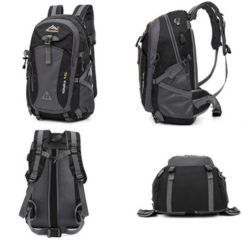 40L унисекс водоустойчива мъжка раница за пътуване, спортна чанта, пакет за планинарство на открито, туризъм, катерене, къмпинг раница за мъже