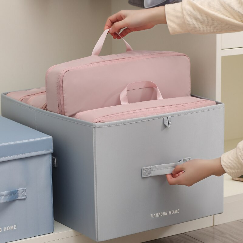 2 bucăți cuburi de comprimare pentru ambalare bagaje organizator de valiză de capacitate mare pliabil pentru haine de călătorie geanta puffer jachetă depozitare dulap