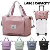 Nagy kapacitású tároló Összecsukható utazótáskák Hordozható poggyász Kézitáska Ruha Szervezők Vízálló Duffel Unisex utazótáska