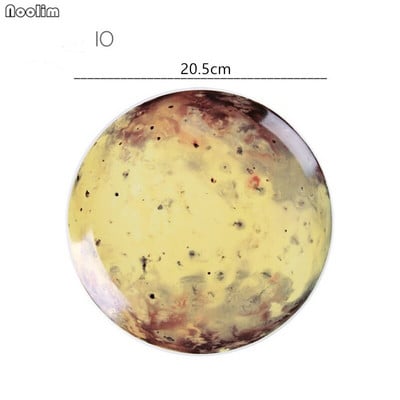 Sienai pakabinama dekoratyvinė lėkštė Šiaurės šalių Šiuolaikiniai Kūrybiniai kosminiai papuošalai Astronautas Keraminė Planeta Namų sienų dekoravimas Amatai