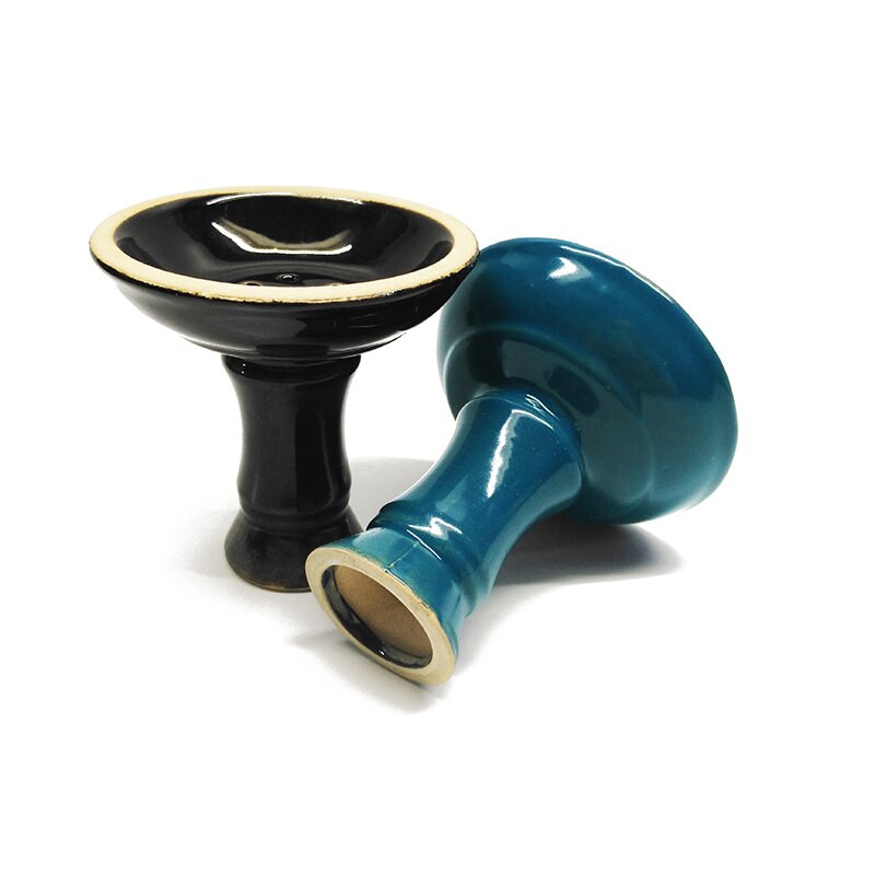 Keramická glazúra 7-dierková miska na vodnú fajku Shisha Head Alien Style Hookha Cup Shicha Pot Chicha držiak na príchuť na fajku Tabacco