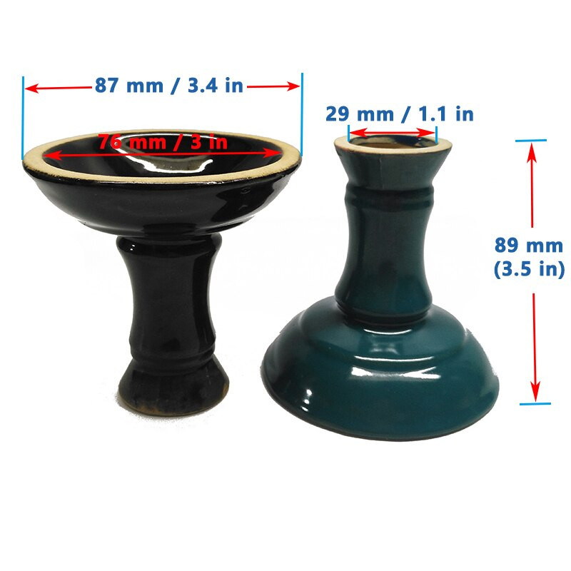 Keramická glazúra 7-dierková miska na vodnú fajku Shisha Head Alien Style Hookha Cup Shicha Pot Chicha držiak na príchuť na fajku Tabacco
