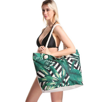 Изключително голяма плажна чанта за съхранение за жени Водоустойчива уикендер голяма чанта за басейн с цип Спортна чанта за фитнес Висока пазарска чанта