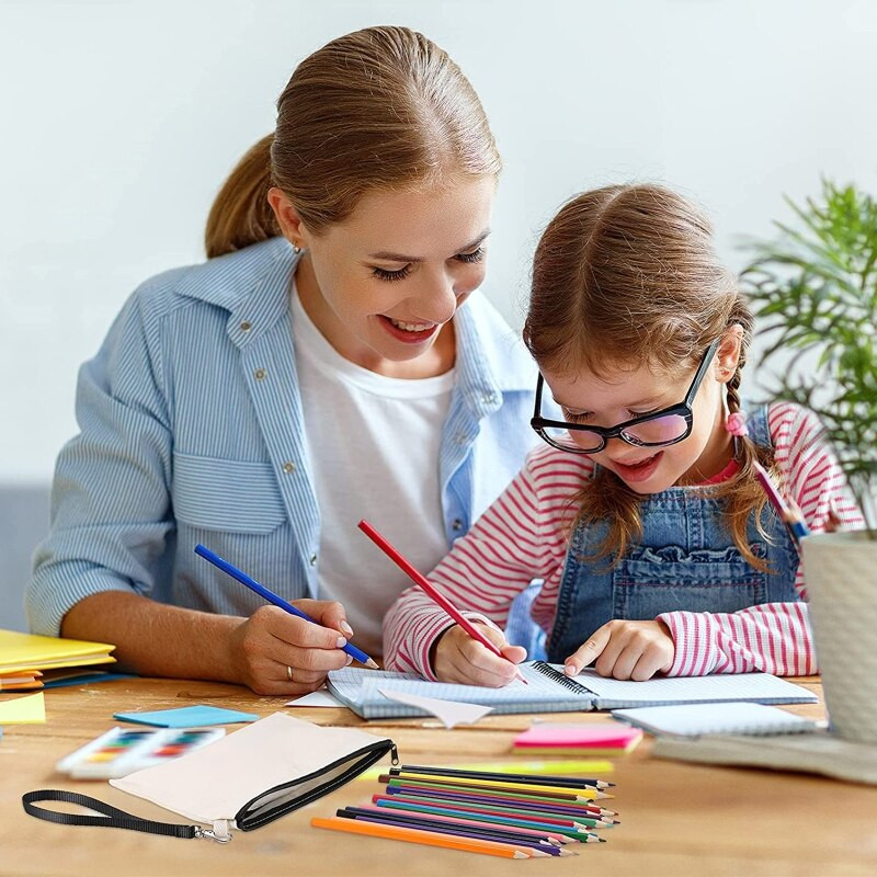 10 bucăți pungi pentru sublimare, 7,87 x 5,5 inchi, pungi de machiaj cu transfer termic cu șnur pentru transfer termic prin sublimare