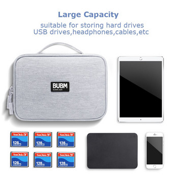BUBM Travel Дигитален органайзер Калъф Кабел Цифрови чанти за съхранение USB Джаджи Кабели Зарядно устройство Чанта Калъф Аксесоари Елемент