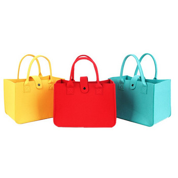Shopping Felt Bag Organizer Insert Bag Επαναχρησιμοποιήσιμη Travel Organizer Τσάντα τσάντα καλλυντικών Lady Makeup Γυναικεία τσάντα φρούτων tote