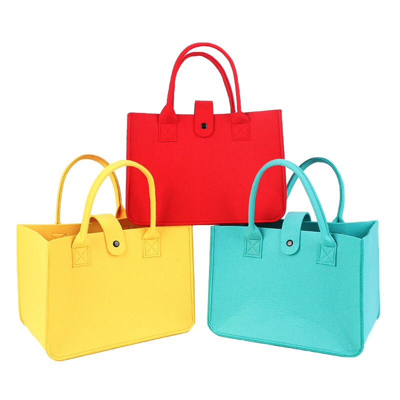 Nákupná plstená taška Organizér Vložiť Taška Opakovane Cestovný Organizér Kabelka Dámska Make-up Kozmetická Taška Dámska Tote Ovocné Tote Tašky