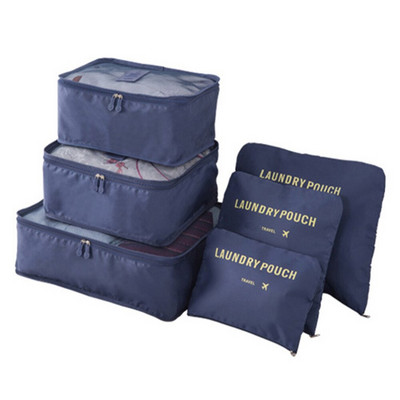 Set 6/8/9 bucăți Cuburi de ambalare de călătorie, cuburi multifuncționale Organizator de bagaje Geantă de compresie de călătorie impermeabilă