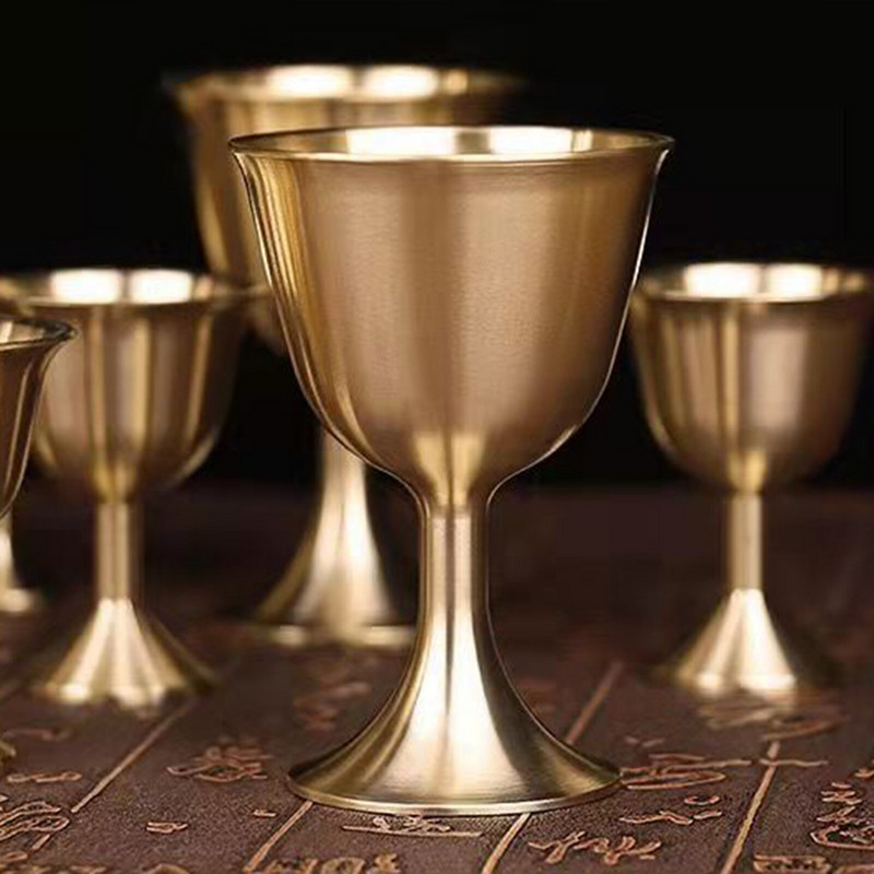 Pentagrammi karikas messingist veinipokaal joogitass Pentacle Chalic Altar Altari karikas Rituaalid Palved Võidmine