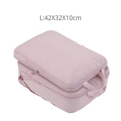 2 buc. Cuburi de ambalare cu compresie de călătorie Geantă Valisă portabilă Organizatoare de haine Cutii impermeabile pentru depozitarea bagajelor Saci cu sertar